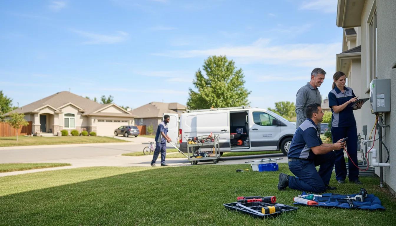 Tankless water heater service in Linn, TX